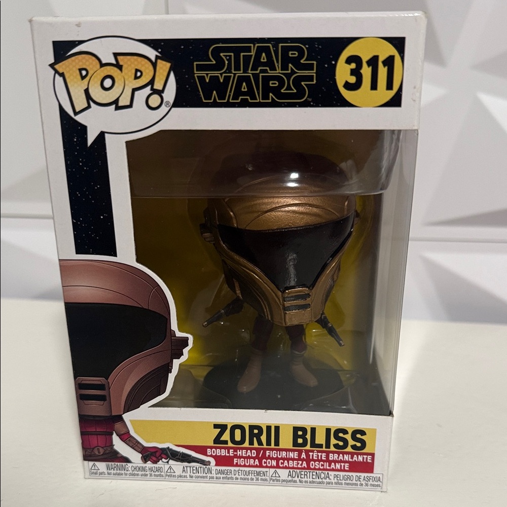 Funko Pop Zorii Bliss Figure with Gold and Black